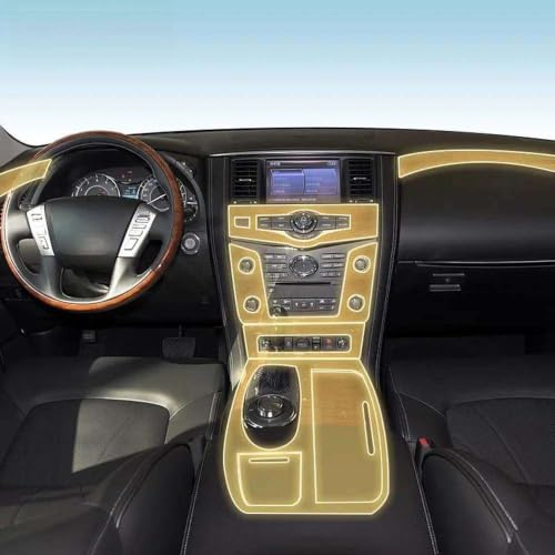 Película protectora de TPU antiarañazos para consola de Infiniti QX80 2022-2025