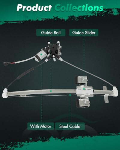 Image of SCITOO Power Window Regulator and Motor fit for 2005 2006 2007 2008 2009 2010 for Dodge Dakota Rear Right Side 741-074