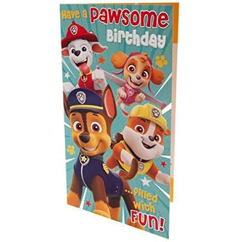 Paw Patrol Birthday Greeting Card, PA012 Cover