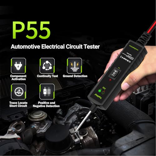Image of Topdiag P55 Power Circuit Probe Kit, Automotive Circuit Tester with Component Activation /Short Circuit Finder /Continuity Test /Positive&Negative Detection /Ground Detection