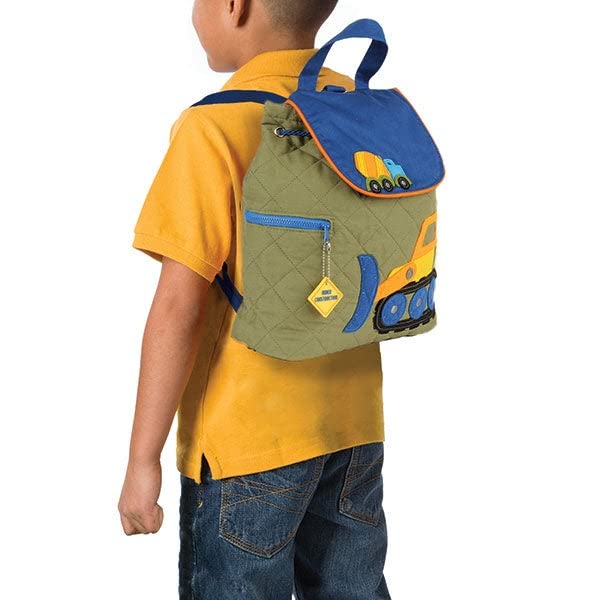 Personalization Universe Custom Stephen Joseph Personalized Construction Backpack for Kids - Perfect for Boys and Toddlers, Custom Embroidered Kids Backpacks, Personalized School Bags for Children3