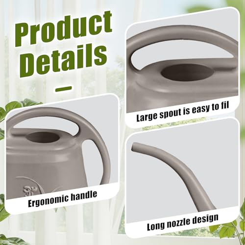 Image of Plant Watering Can Small -1 /2 Gallon-Coffee Color | With Long Spout for Watering-Home Indoor and Outdoor Garden
