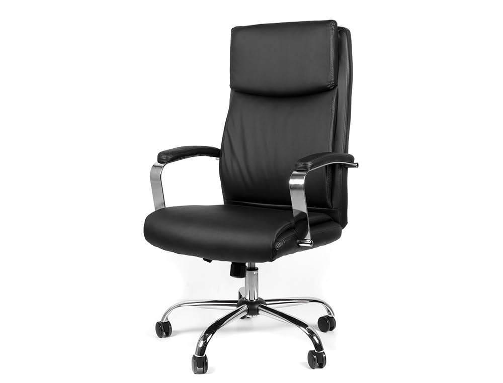 Chaise de direction Leo fauteuil de bureau ergonomique dossier haut 650mm