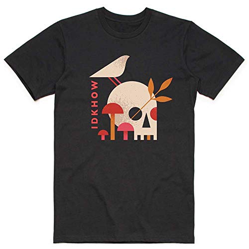 T-Shirt # Xl Unisex Black # Mushroom Skull
