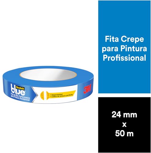 ScotchBlue, 3M, Fita Crepe Profissional, 24mm x 50m