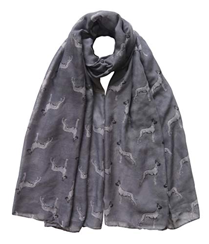 Great Dane Dog Print Women's Scarf Shawl Wrap Lightweight2