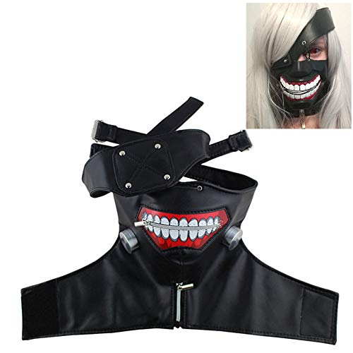 IBLUELOVER Masque Kaneki Ken Ghoul Style Japonais Cosplay Accessoire Costume Halloween Prop