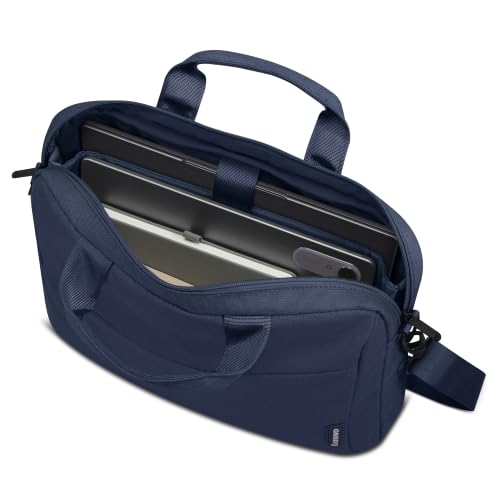 Image of Lenovo 16 inch Laptop Bag T210 (ECO), Water-Resistant Laptop Sleeve Case with EVA Protective Padding, Dual Compartments, Travel Strap, Eco-Friendly Recycled Material, Fits Up to 16-Inch Laptops, Navy