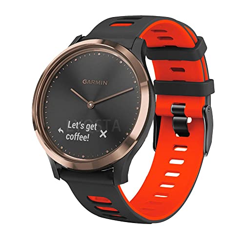 Correa de silicona de 20 mm para Garmin Venu SQ y Forerunner 245 en color ágata 5