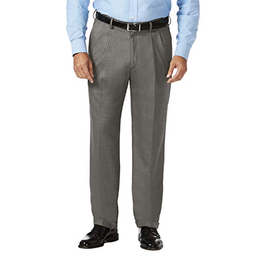 Haggar Men's Jmh Classic Fit Pleat Front Dress Pant (Big & Tall Sizes)