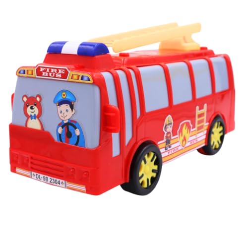 ToyBharat Fire Bus Friction Power Toy moves forward with simple friction power—no batteries needed! Bright and durable, it’s perfect for kids ages 1 to 6 who love vehicles and active imaginative play.