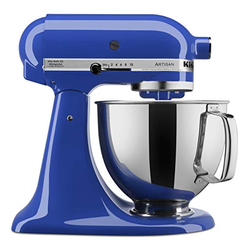 KitchenAid KSM150PSTB Artisan Series Stand Mixer with Pouring Shield, 5 quart, Twilight Blue