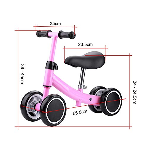 Estink Kinderlaufrad, Kinder Baby Laufräder 4 Rädern Lauflernrad Balance Bike mit Robustes Laufrad für 1-2 Jahre Altes… – Bild 3