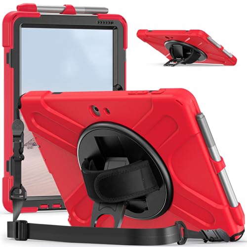 Coque Surface Go 3 de qualité militaire avec dragonne et bandoulière