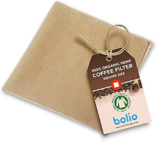 Organic Hemp Cone Coffee Filter Reusable and Great for Making Smooth Natural Tasting