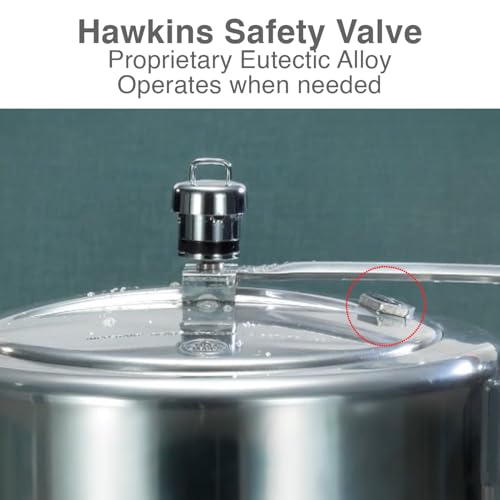 Image of Hawkins Miss Mary 5 Litre Pressure Cooker | Straight Body | Induction & Gas Compatible | Ideal for 5-7 persons | ISI Certified | Guaranteed for 5 year | Silver (IMM50)