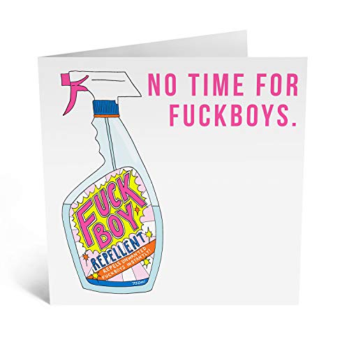 Central 23 - Funny Breakup Card - 'No Time For F**Kboys' - Hilarious Divorce Card - Congratulations Card - For Women Men Her Him Friend - Comes With Fun Stickers #TOP1
