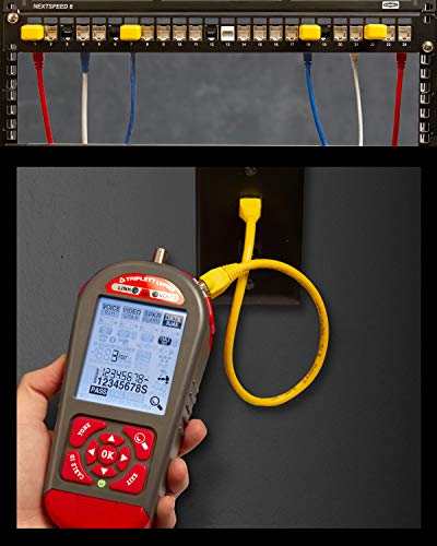 Triplett Lvpro30Sr Network Cable Tester/Verifier With 12 Tester Apps And 8 Rj45 Smart Remotes - Coax, Cat5/5E/6/6A/7, Shielded/Unshielded,Black #TOP7