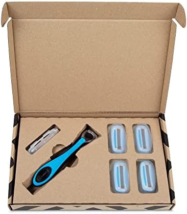Amazon Brand - Solimo Men Body 5-Blade Razor with 7 Refills