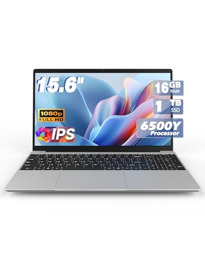 Image of Laptop Computers,15.6 inch IPS 1080P Screen,6500 Y Processor 3.4Ghz (Beat n5095) 16GB RAM 1TB SSD, Laptops with Fingerprint Recognition Backlit Keyboard,WiFi,USB C 3.0, Webcam, HDMI