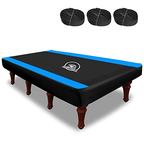 Covervin Leatherette Billiard Pool Table Cover,Heavy Duty 210D Oxford Cloth Material All Weather Waterproof Dustproof Uv Protection #TOP1
