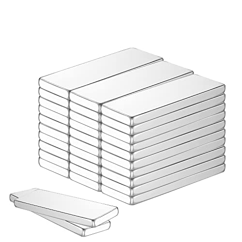 30pcs Magnete Klein Rechteckige,Mini Magnete Stark 20*10*2mm ,Magnete Stark für Whiteboard Crafts&Home&Kitchen&Office& School Cover