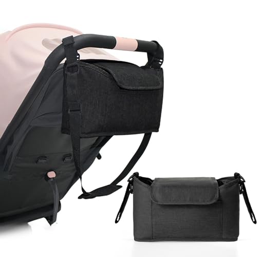 Comioke Organiseur De Sac À Langer, Universel Sac Poussette Organisateur, Organisateur de Poussette pour Landau, De Rangement Landau Buggy Et pour Bébé Accessoire