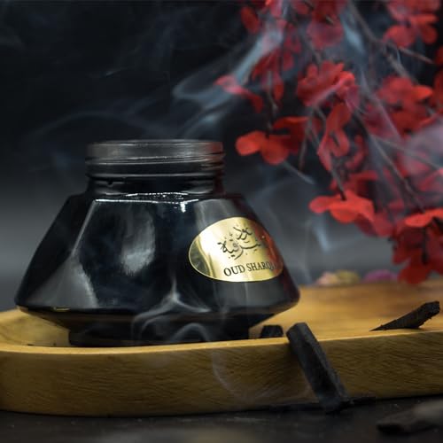 ARABIYAT Bakhoor Sharqia - Oud Wood Chips | Arabian Muattar for Charcoal & Electric Burner | Woody and Musky Incense | Luxurious Aroma for Home, Meditation, and Relaxation - 25g