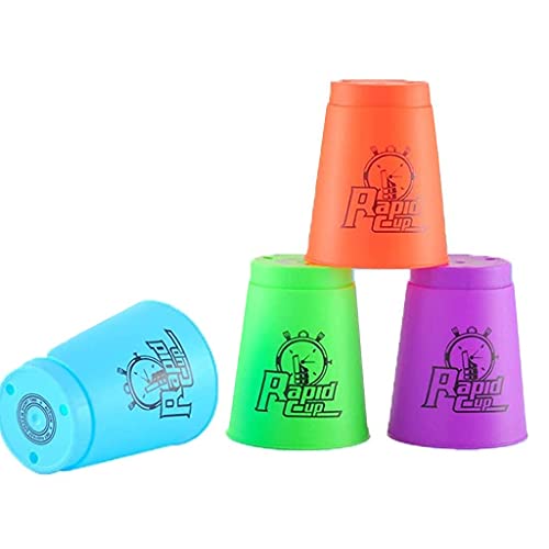 Tocypho 12 Pack Quick Stack Cups Set Plastic Sports Stacking Cups Speed Training Game For Travel Party Challenge Competition (Blue) #TOP3