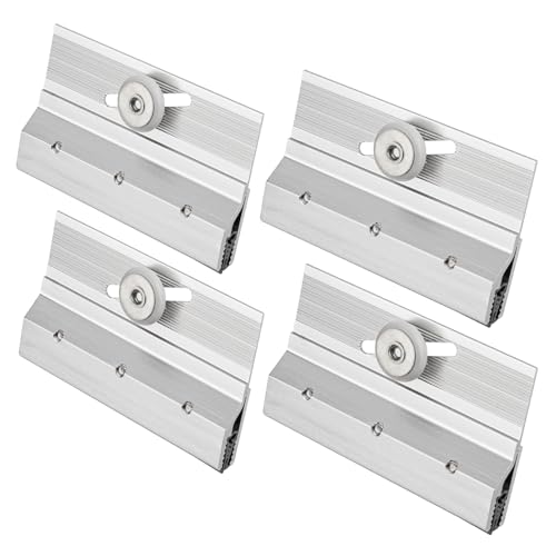 4Pcs M6053 Frameless Shower Door Rollers Top Bracket Roller Assembly