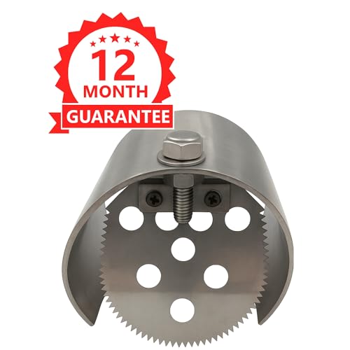 Rat Blockers Stainless Steel for Drains - Twin Steel Valves, 6-inch Rat Flap, Non-Return Valve, Shorter Design for Curved Fittings