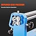 VEVOR Slip Roll Machine, 24-Inch Forming Width, 16 Gauge Capacity, Sheet Metal Slip Roller with 2 Detachable Rollers, Bending Round Machine, for Aluminum Alloy Sheet Low Carbon Steel Copper Sheet