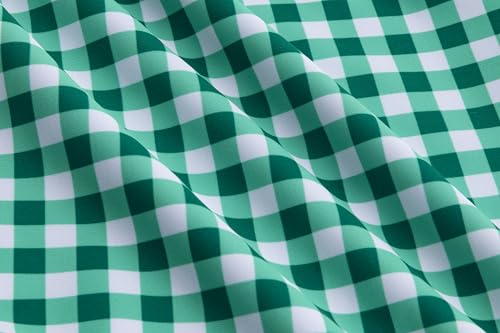 Image of LIZENS Girls One Piece Swimwear Checker Print Ruffles Bathing Suit for Kids Size 2-12