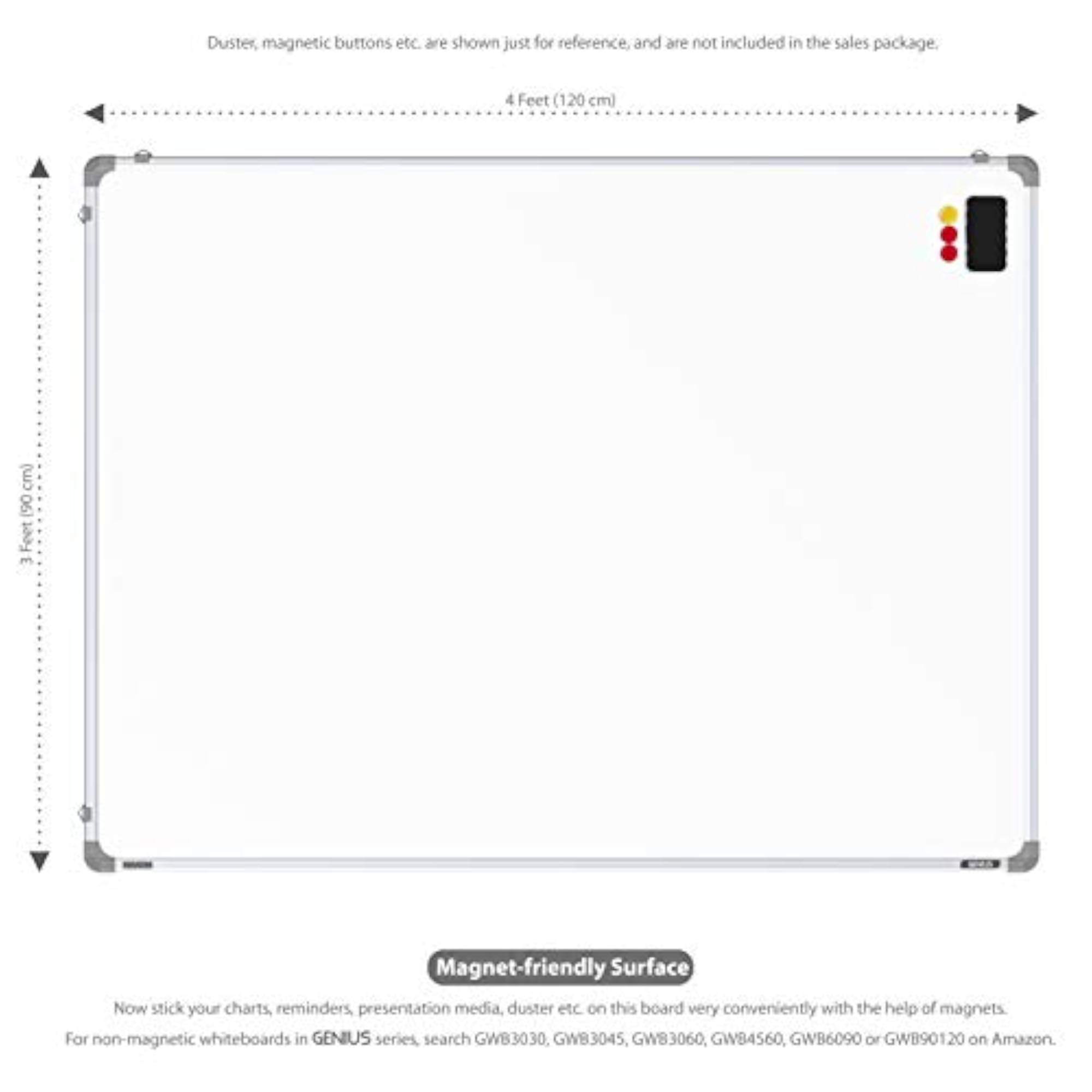 Genius Regular Steel (Magnetic) Board for Office