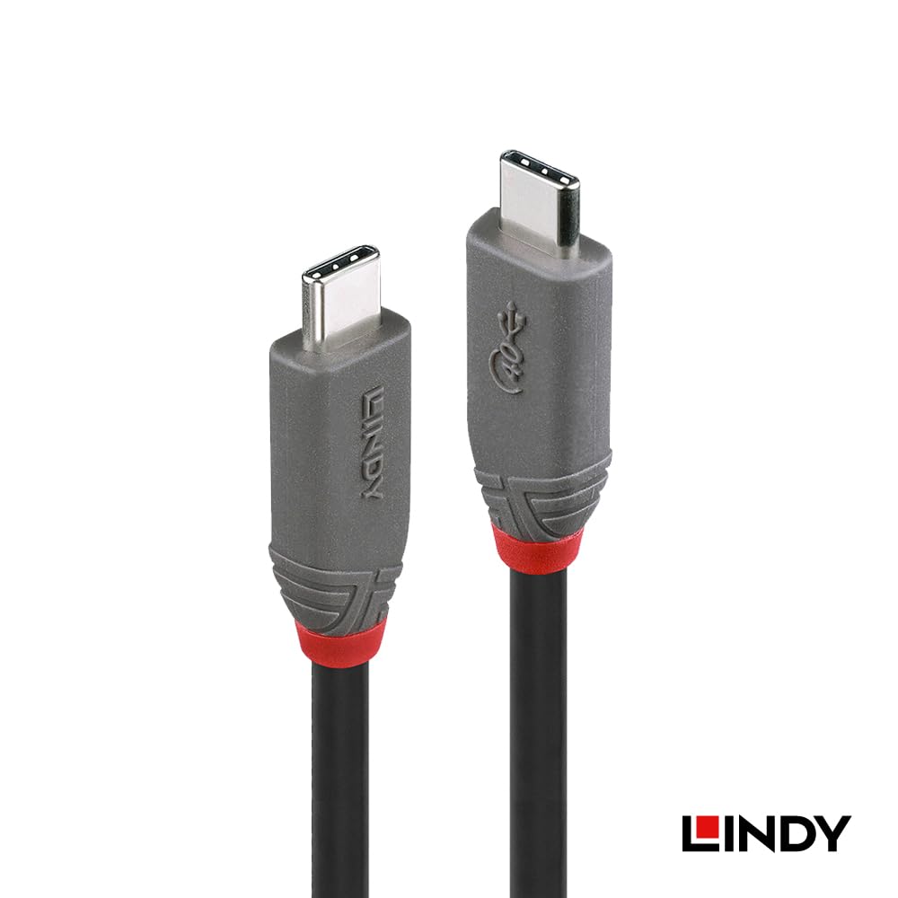 Amazon.co.jp: LINDY 0.8m ANTHRA LINE USB4 Gen3x2 Type-Cケーブル+