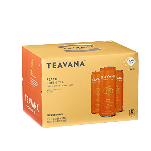 Teavana Craft Iced Tea, Peach Green Tea, 12 Fl. Oz. Cans