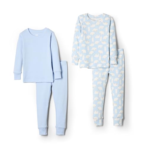 Image of Amazon Essentials x Sofia Grainge Unisex Babies' Snug-Fit Cotton Footed Pajamas
