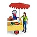 Schleich Farm World — Sunny Day Mobile Farm Stand Playset, Farm Play Set with Farmer Dolls, Horse and Mobile Produce Stand, Farm Animal Toys for Kids Ages 3+