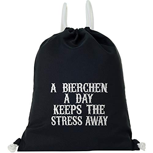 Sac de gym étanche noir pour la plage et les entraînements des amateurs de bière