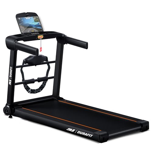 Image of Durafit91 Ace Pro Multifunction 4.5 HP Peak BLDC Motorized Treadmill | 20 Level Auto Incline| 16 Km /Hr Max Speed | 120 Kg Max User Weight | Home use Black