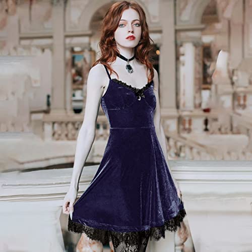 Ladaypoa Gothic Dress Vintage Goth Dresses For Women Romantic Casual Dress Halloween Party Costumes thumb #3