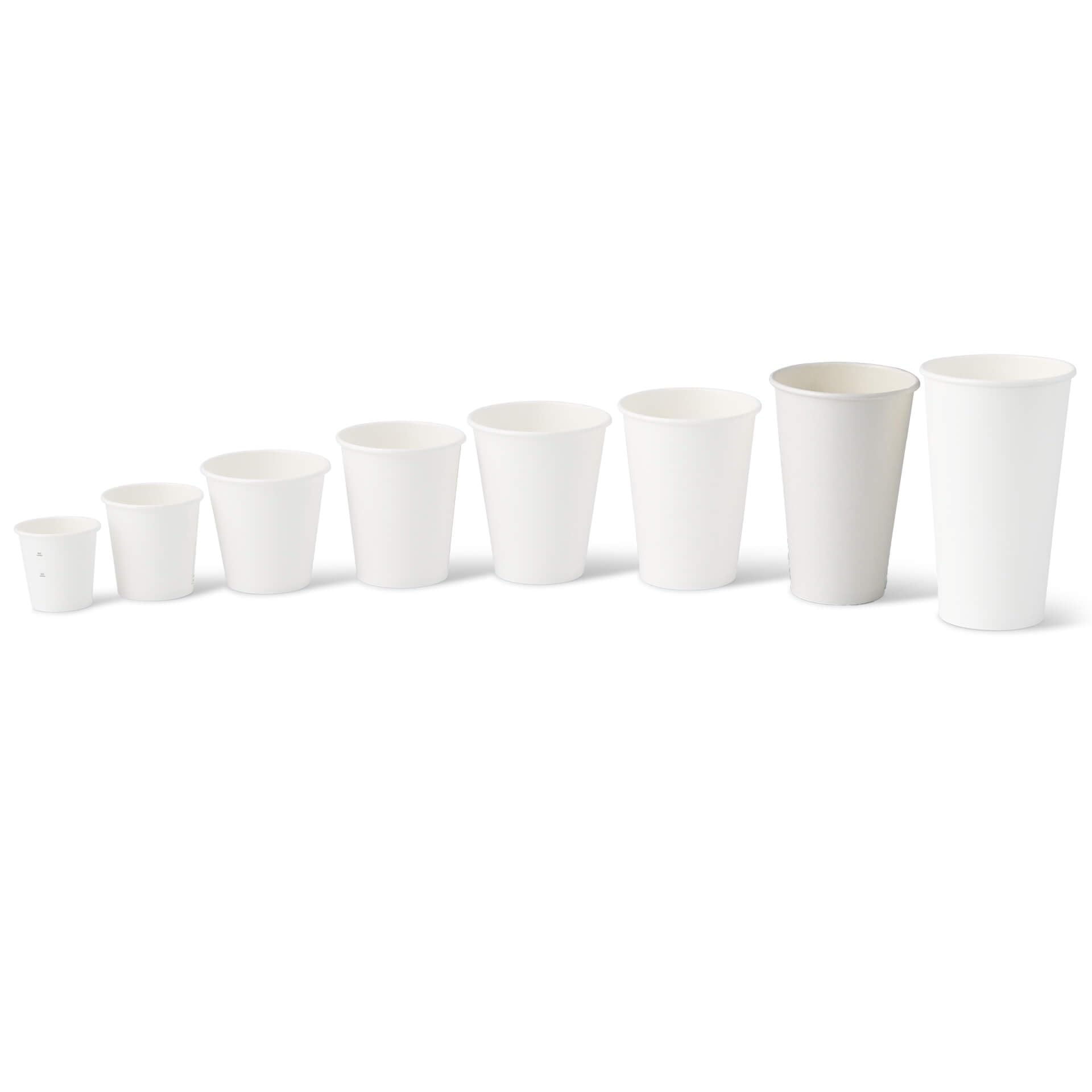 BIOZOYG 1000x vasos desechables 400 ml / 16 oz, Ø 90 mm blanco - vasos cafe sin plástico y con materiales sostenibles - vasos cafe desechables