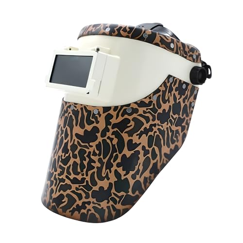 WoahBros Flip-Up Welding Helmet | Sugar Scoop Welding Hood | Fits 2x4 Cheater Lens (Not Included) | Duck Camo