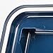 IRIS USA Airtight Dog Food Storage Container, Up to 38 lbs, Attachable Wheels, For Dog Cat Bird and Other Pet Food Storage Bin, Keep Fresh, Translucent Body, Easy Mobility, Navy