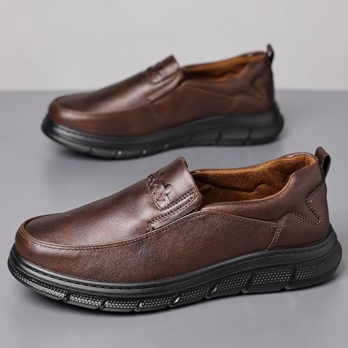COSIDRAM Mens Casual Loafers Comfortable Soft Classic Moccasin Slip On Daily Walking Shoes4