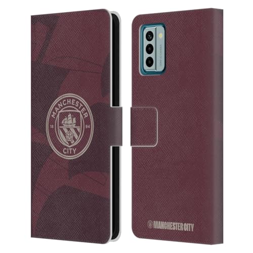 Head Case Designs Officially Licensed Manchester City Man City FC Third 2024/25 Badge Kit Leather Book Wallet Case Cover Compatible with Nokia G42