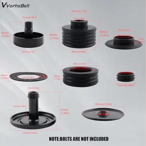 image for VVORHSBELL Silicone Body Mount Kit Compatible with Ford F-250 F-350 Su