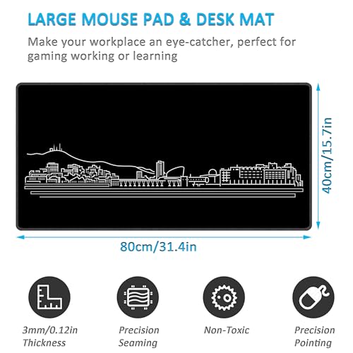 Tapis de souris grand format pour éviter les glissements de clavier - 2