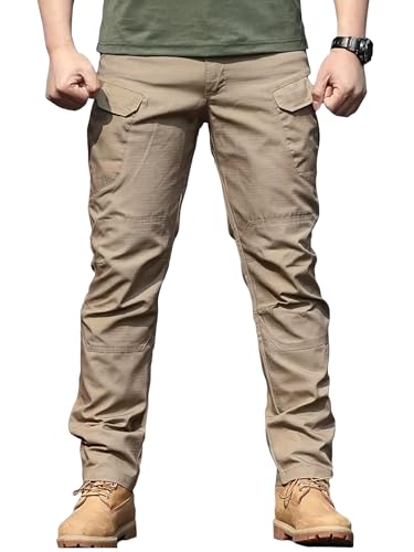 Image of Shasmi Black Mens Durable Comfy, Solid Color, Drawstring Waist, Casual Style, Breathable Fabric, Outdoor, Utility Multi-Pocket Design Cargo Trousers Pants for Men (MCargo 152)