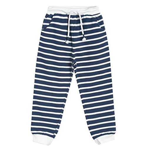 Image of miniklub Baby Knitted Cotton Jogger (Blue Color)
